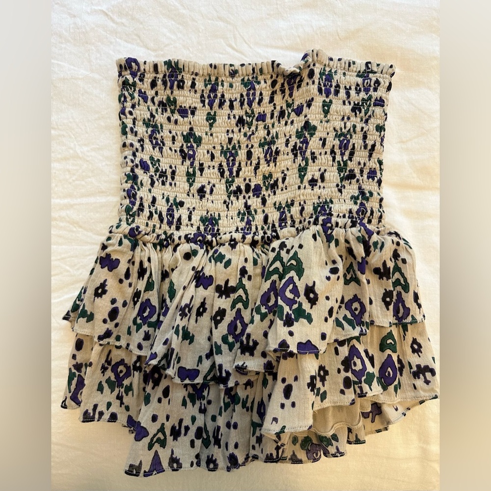 Isabel Marant Smocked Mini Skirt